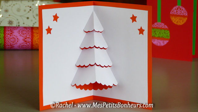 Perdrix dans un poirier Carte de Noël 3D Pop-up Carte de vœux avec